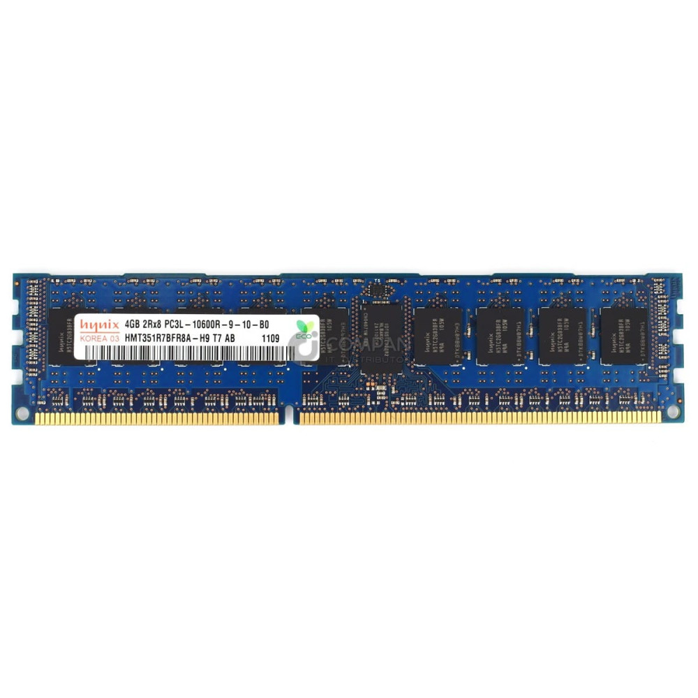 HMT351R7BFR8A-H9 HYNIX DDR3 4GB 2RX8 PC3L-10600 1333MHZ RDIMM CL9